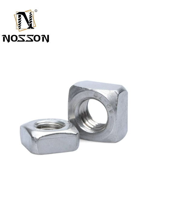 Zinc Plated Stainless Steel DIN Standard Thin Square Nut for Fastener Product in Food Beverage Application