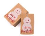 Recyclable PDF Kraft Paper Hang Tags Swing For Christmas Gifts