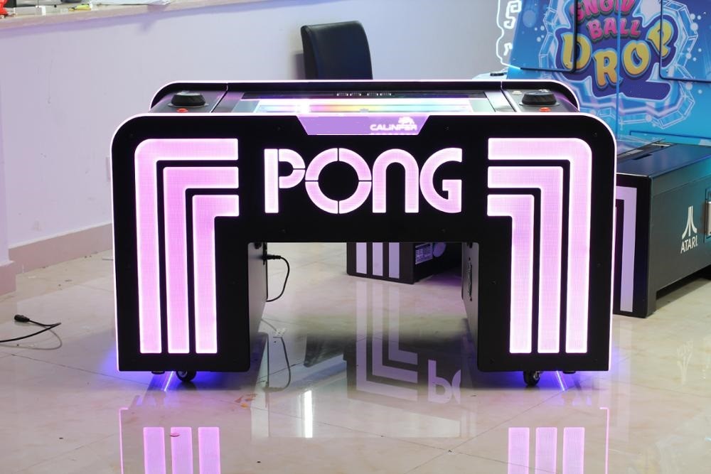 Redemption Arcade Game Machine Pong Coffee Table In Office Or Bar