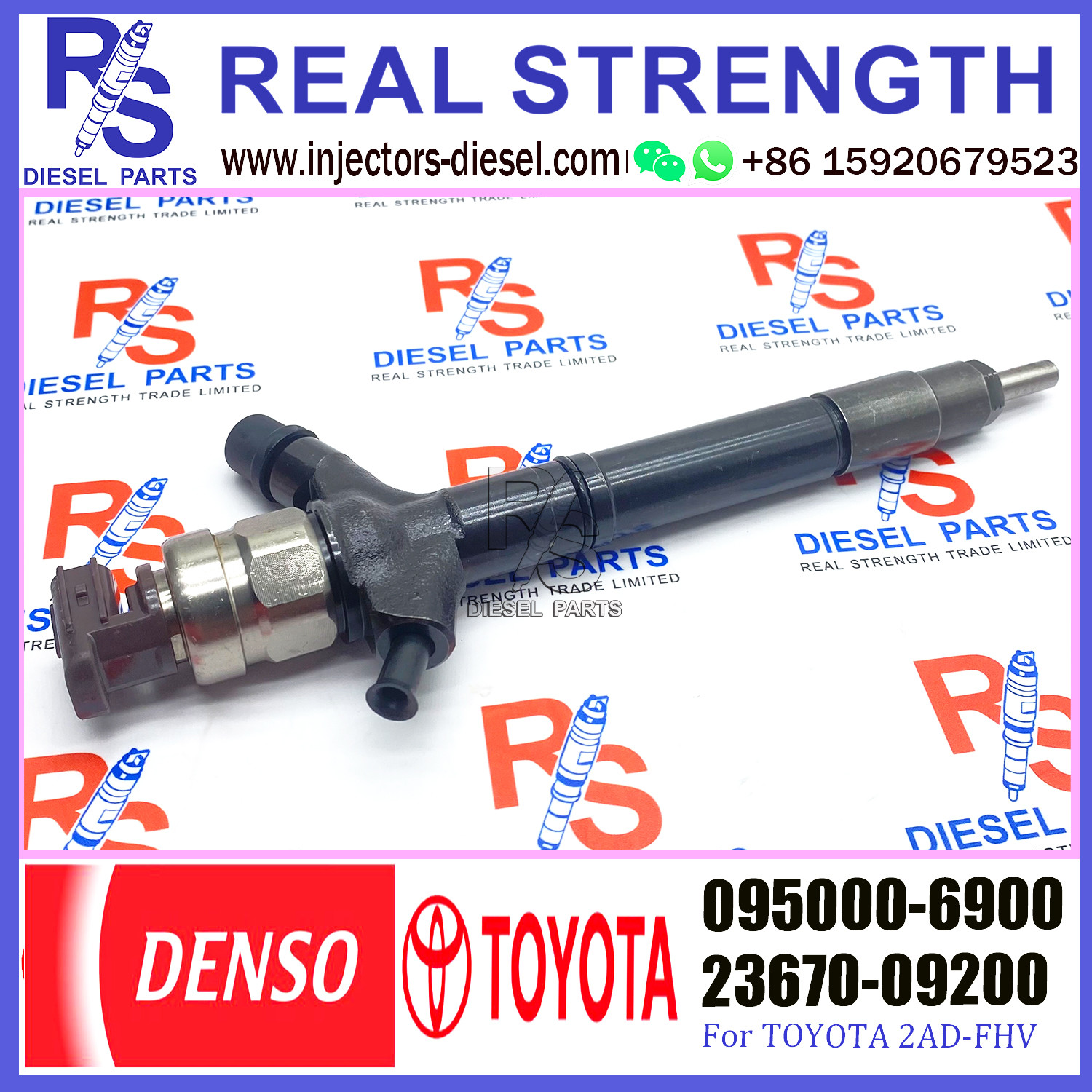 Common Rail Fuel Injector 095000-6900 095000-7240 095000-7250 095000-7600 23670-09200 23670-0R160 For Toyo-ta Rav4
