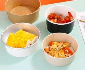 Quality 1150ml Disposable Bowls Eco Friendly Disposable Snack Bowls With Lids wholesale