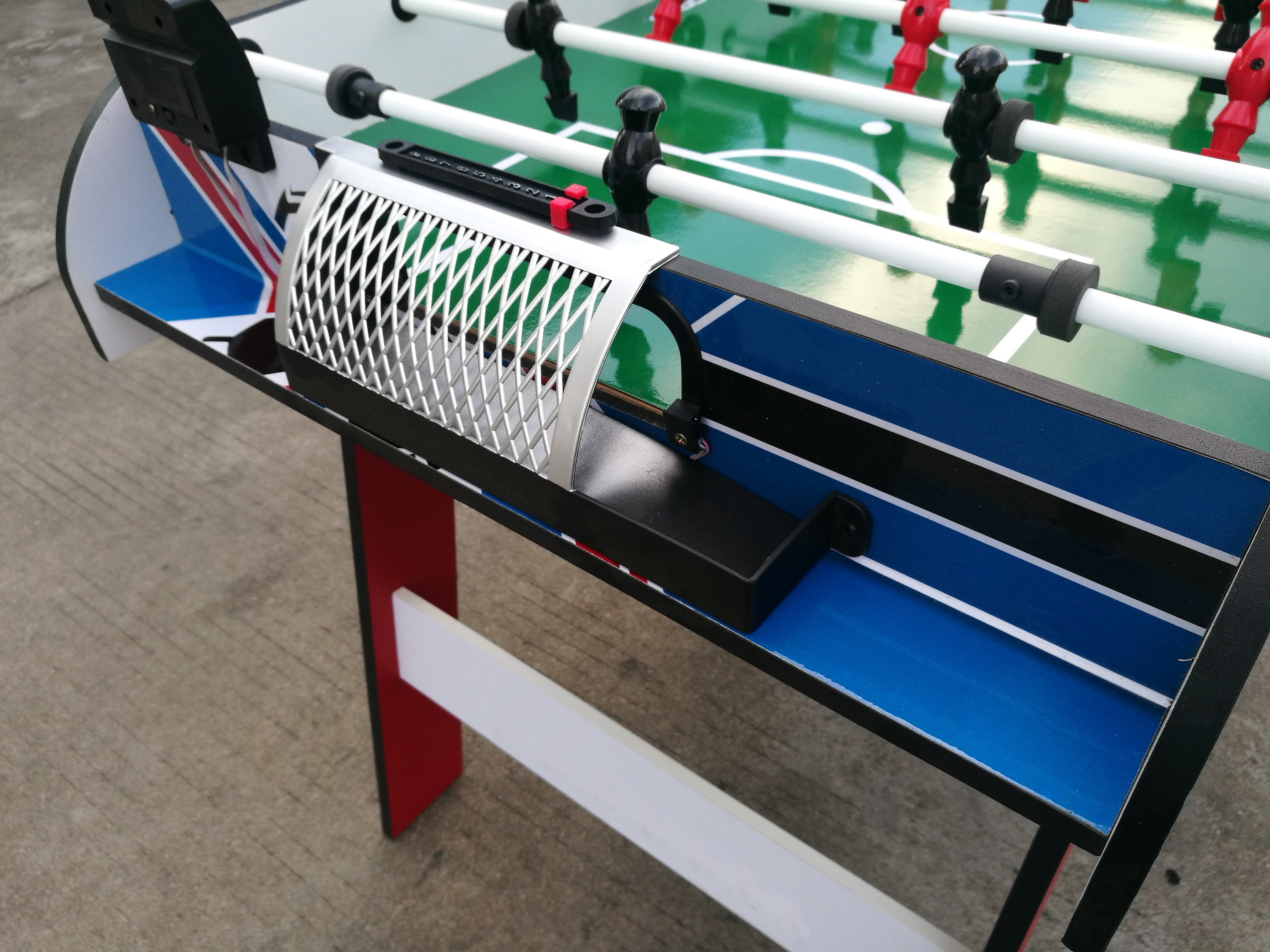 4 FT Folding Soccer Table Wood Foldable Soccer Table For Family Play