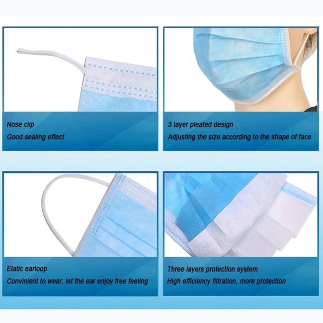 Disposable Medical Use Face Surgical Face Mask Disposable For The Coronavirus (Covid-19)