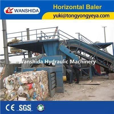Cheap 37kW Horizontal Baler Machine Hydraulic Baling Press Machine For Waste Paper for sale