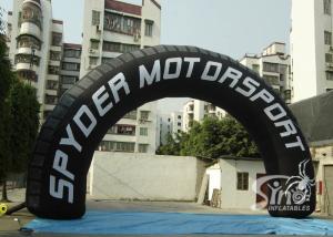 Quality Newest big outdoor black advertising inflatable arch wholesale
