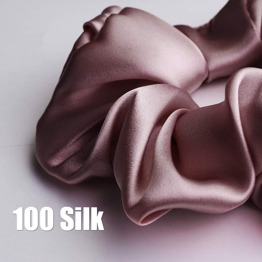 Women Silk Hair Scrunchies Custom Logo Silk Scrunchies Hair Acacessory