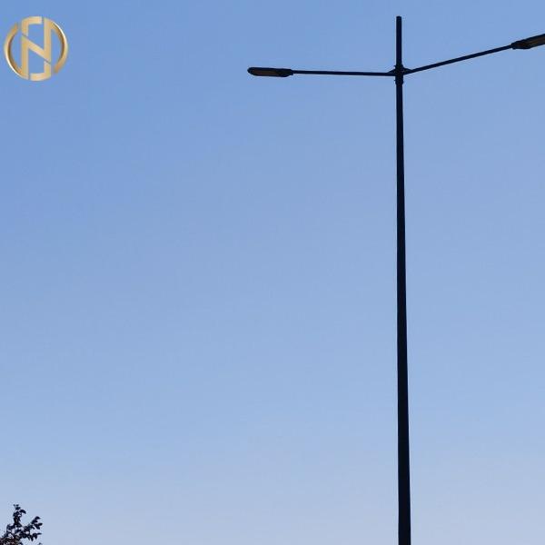 Q235B Q345B Hot Dip Galvanized Street Sign Pole