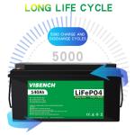 Visench Energy Storage 12V 140Ah RV Lithium Iron Phosphate Battery 12V Lifepo4