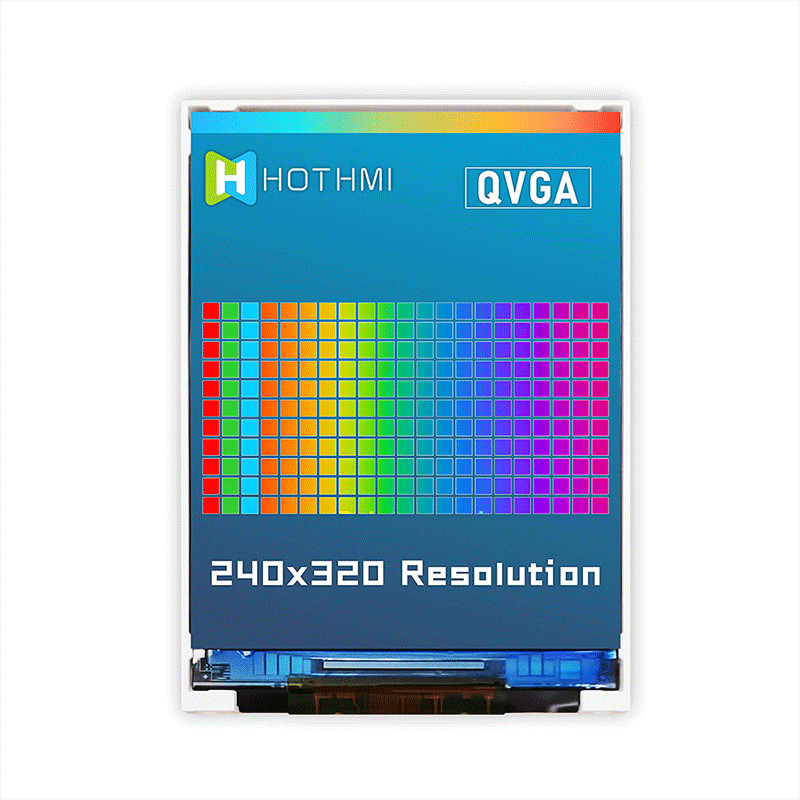 Handheld MCU TFT LCD Display 2.4 Inch 240x320 Sunlight Readable TFT-H02401QVIST8N40