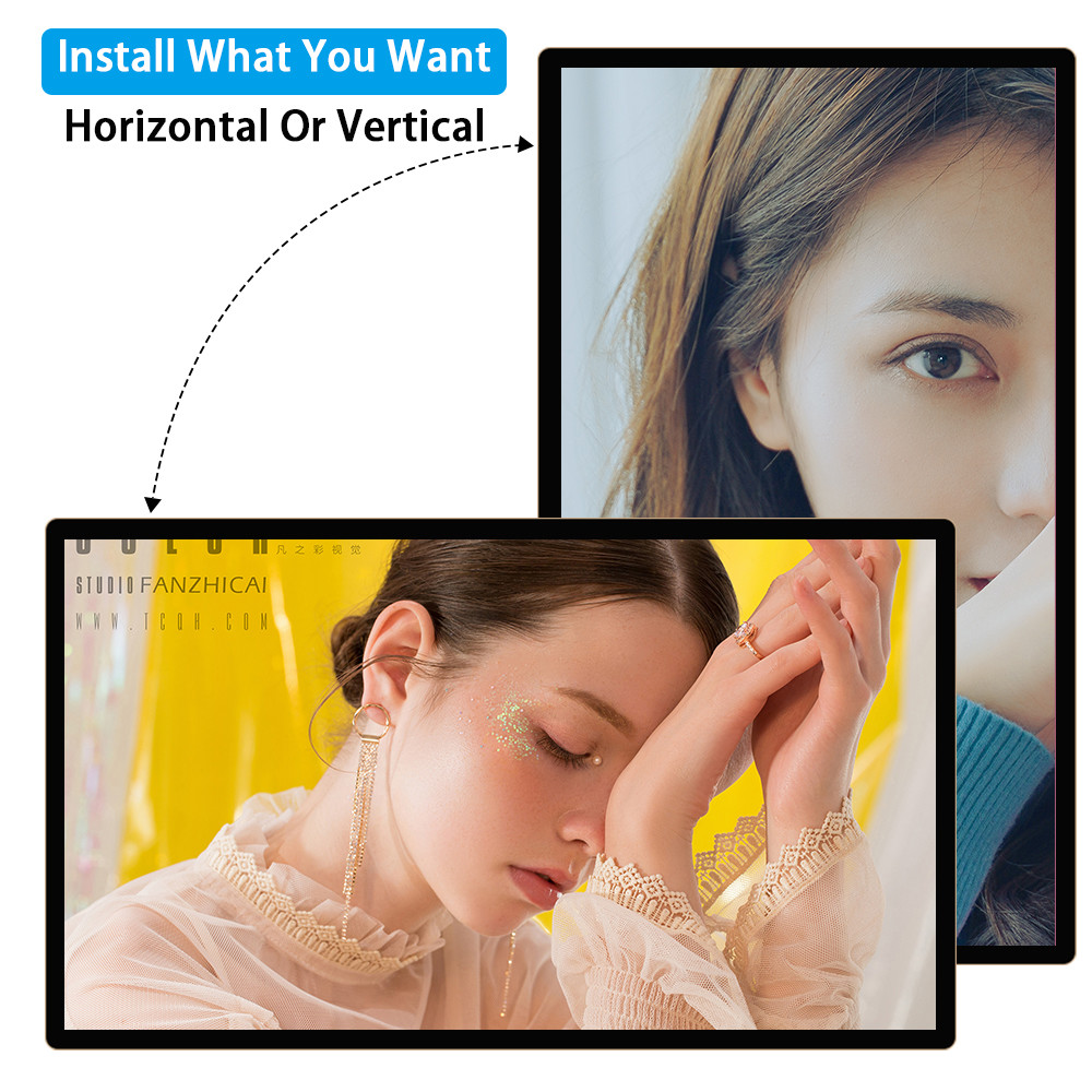 15.6 Inch Touch Screen Wall Mounted Android Tablet , All In One Digital Signage