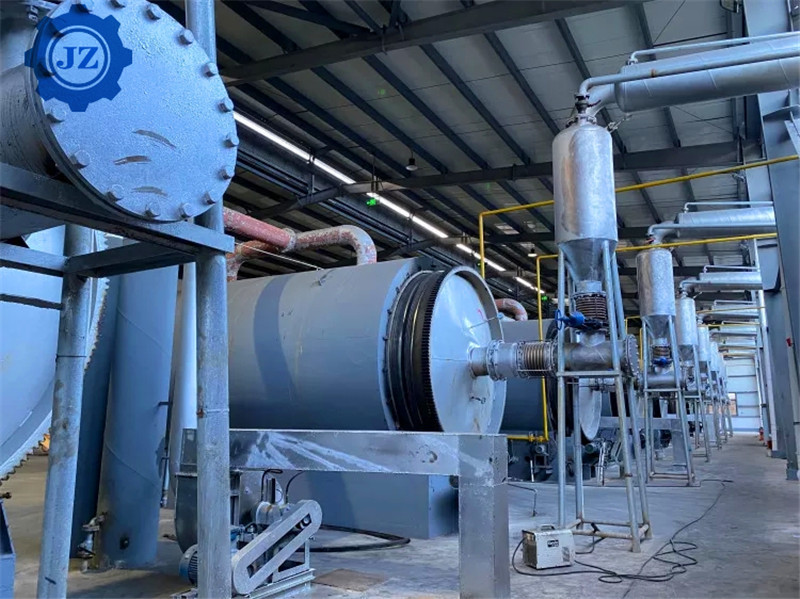 10 Ton Capacity Scrap Tire Pyrolysis Plant To Fuel Oil Carbon Black And Steel Wire