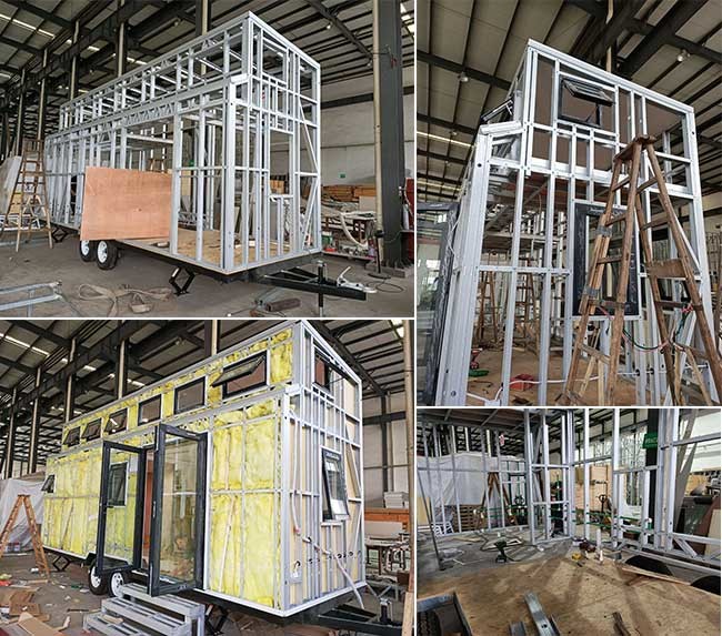 Austrilia Standard Tiny House On Wheels Light Steel Prefabricated Modular Home