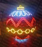 Giant Outdoor Christmas LED Big Ball 3D Motif Light For Lighting Display