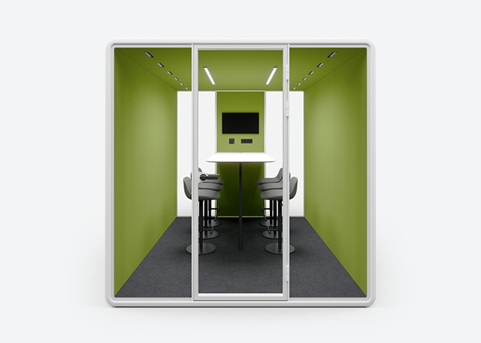 Soundproof Aluminum Meeting Booth Pods For Musical Instrument Customized Size