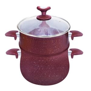 Quality 7pcs Aluminum Cooking Pot Set Marble Coating Induction wholesale
