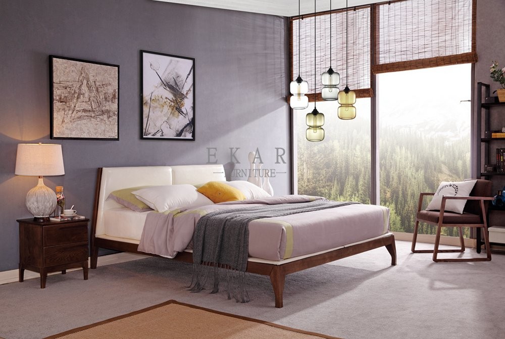 Modern European Design Wooden Furniture Bed