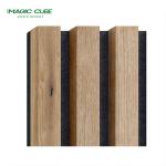 Fr MDF Face Material Contemporary Design Akupanel Slatted Acoustic Wood Veneer