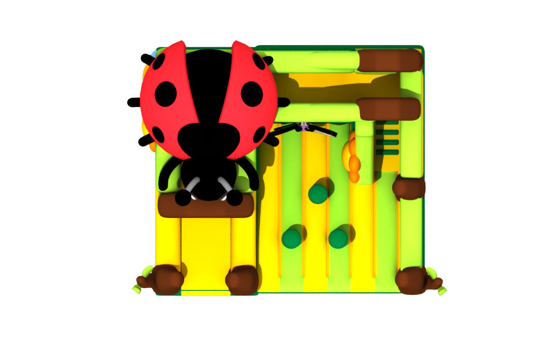 Commercial Grade Inflatable Ladybug Bouncer Jumping Castle Inflatable Combo