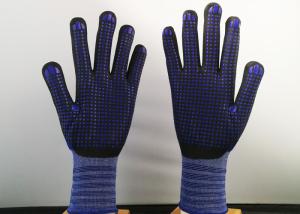Quality Navy Blue Insulated Work Gloves , Nitrile Dipped Work Gloves Flexible Tactility wholesale