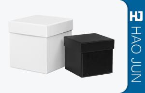 Quality Black And White Color Recyclable Square Gift Cardboard Candle Boxes wholesale