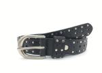 Handmade 2.8CM Womens Studded Leather Belt For Pants