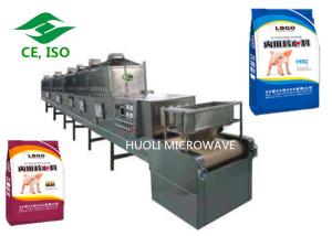 Quality Animal Feed Industrial Sterilization Equipment , Dog Cat Food Microwave Dryer wholesale