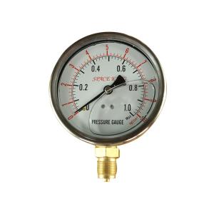 Quality 2.48&quot; 63mm Glycerin Filled Pressure Gauge 1/4 Npt 200 Psi Liquid wholesale