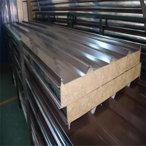 Quality 50mm corrugated rock wool sandwich panel walls board for 20ft container house wholesale