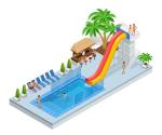 Exciting Barrel Sled Fiberglass Water Park Slide For Teenager