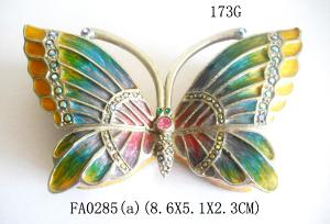 Quality Butterfly Design Luxury Metal Jewelry Box Newest Promotional Box for Jewelry wholesale