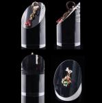 Elegant Acrylic Display Stands Anti Corrosive Plexiglass Cosmetic Ring Stand