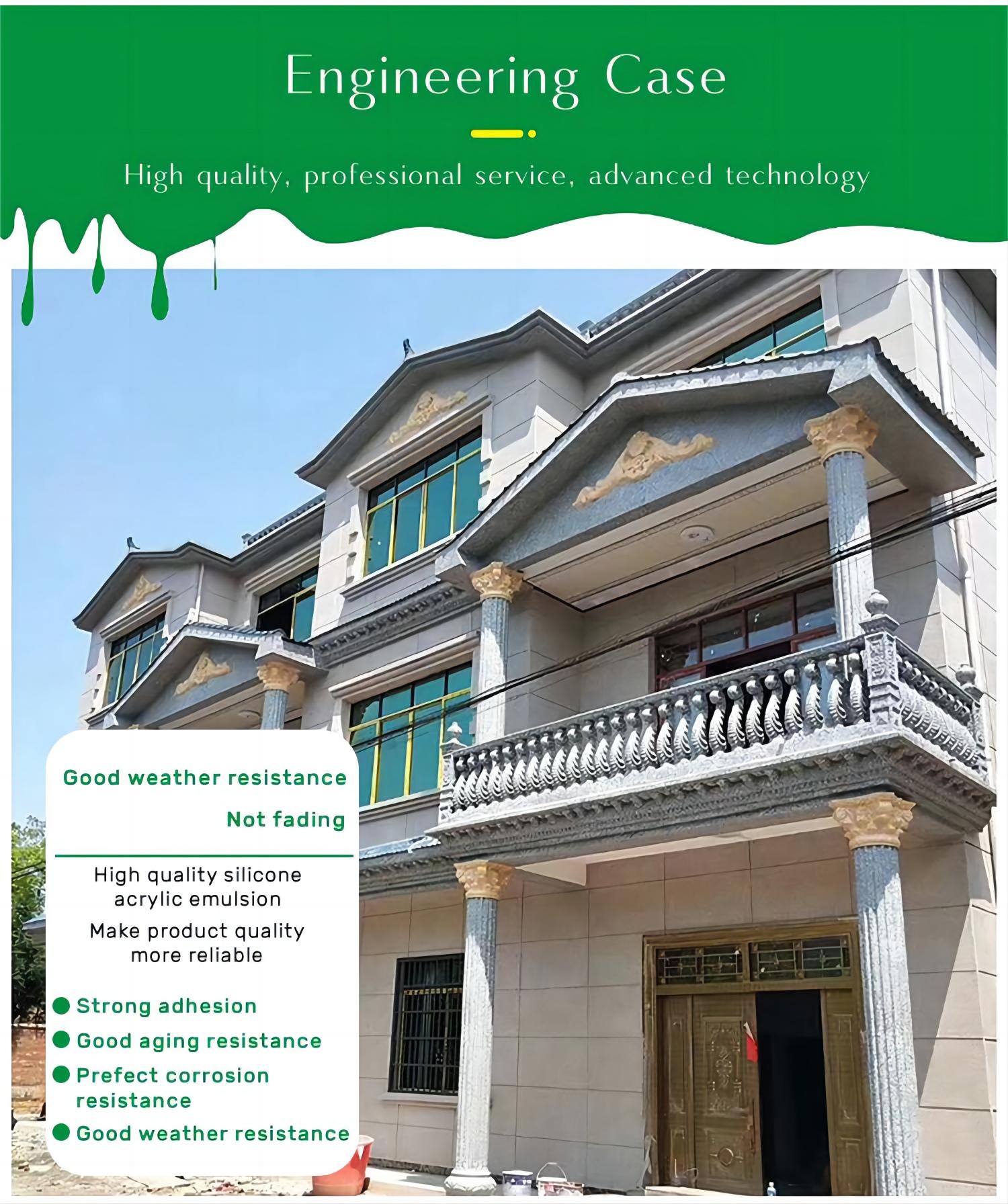 5000 Times Scrub Resistance Exterior Elastic Paint Wall Coating in 20KG/BUCKET Volume