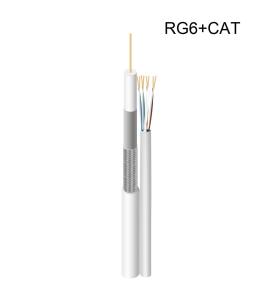 Quality CCA Hybrid Copper Fiber Cable Pvc Sheath RG6 CAT5E AWG24 Copper wholesale