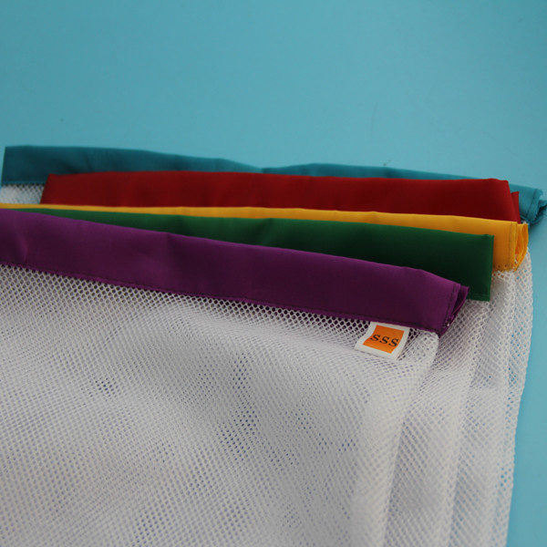 Heavy Duty Mesh Laundry Bag Recyclable Lockable Customized Color / Size