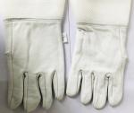 White Ventilated Gloves for Beekeeping White Sheepskin Gloves with White Soft