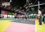 High Safety Sports Team Tent Canopy Hard Sidewall Double - Wing Glass Door