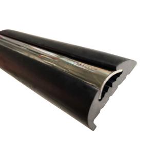 Quality Black Rigid Boat Rubber Rail With 316 Stainless Steel Insert for Customized Boats wholesale