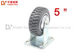 5 Inch Non Skid Heavy Duty Roller Wheels Flat Directional PU Caster Wheel