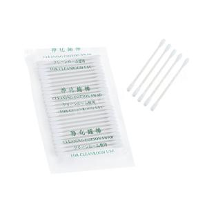 Quality Double Sharp Head Industrial Cotton Swabs Lint Free Paper Stick Cotton Cleaning Swab wholesale