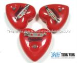 Heart Shaped Flashing LED Badges For Festival Items , Party Flashing Items