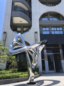 Quality Butterfly Wing Outdoor Metal Sculpture , Customized Metal Art Garden Sculptures wholesale