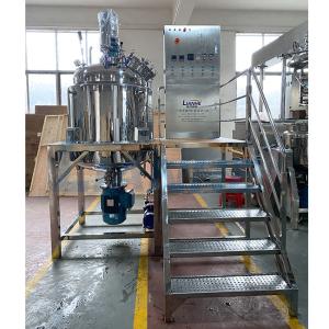 Quality 1000L Fixed High Shear Vacuum Emulsifier Mixer Heating Cosmetic Reactor wholesale