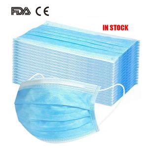 Quality 3 Ply Disposable Medical Face Mask Dust Mouth Mask 175mm*95mm wholesale