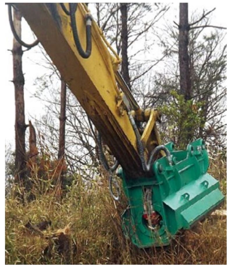 Excavator lawn mower hydraulic lawn mower Grass Trimmers brush cutter crown Tree and shrubs attachment KOBELCO