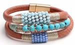 jewellery spring and summer new collection leather magnetic bracelet, fashion