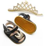 Prince and princess angel wings Crown shoes Wedding gift girl toddler sandals