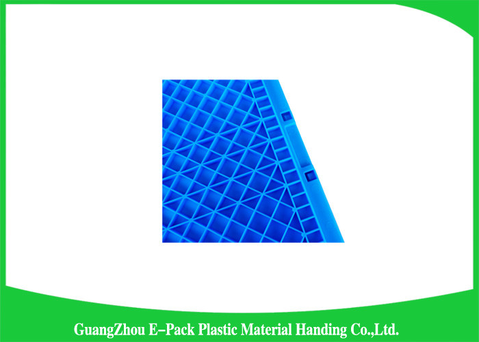 Attached Lids Collapsible Storage Crate , 45 L Industry Foldable Plastic Box
