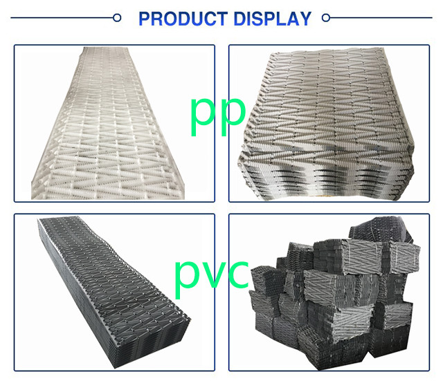 Width 750mm Material For Cooling Tower Fill PVC Filler For KK Cooling Tower Infill