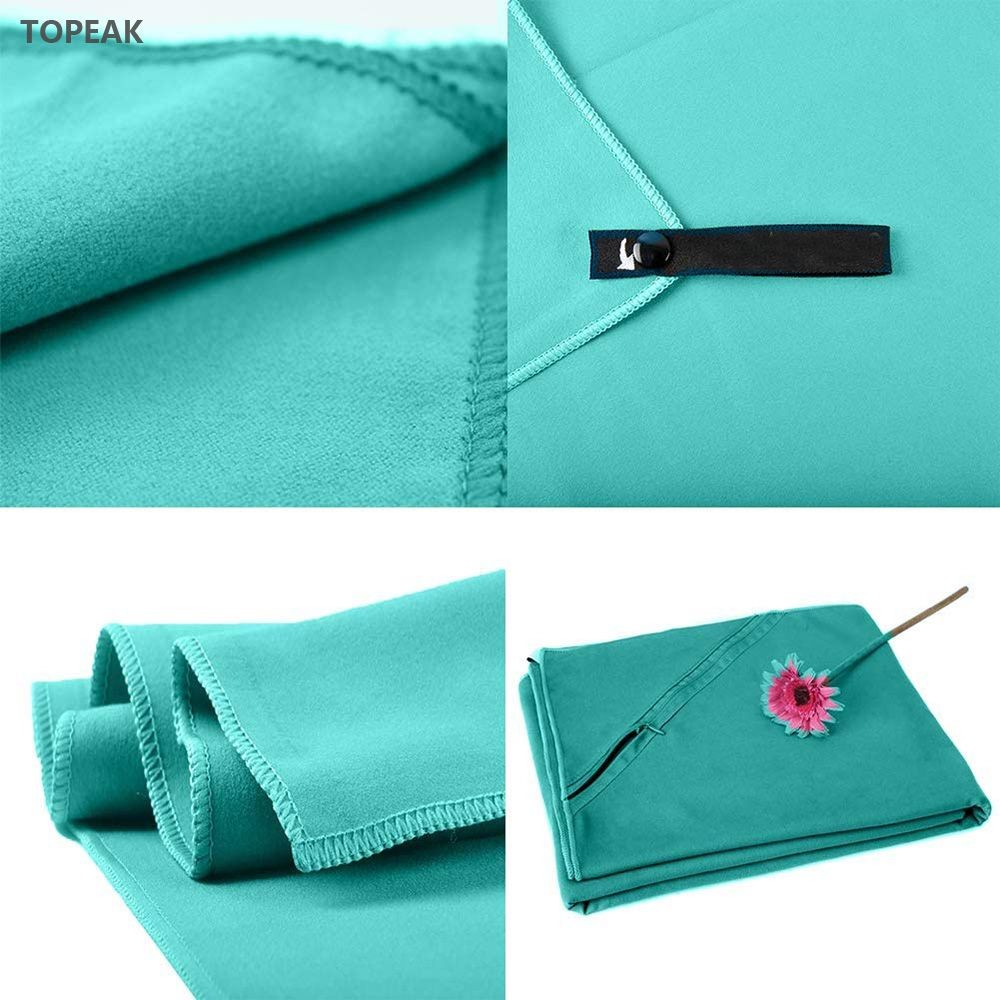 3 Size Pack Microfiber Suede Towel Absorbent Sweat Wicking Lightweight