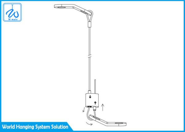 3.2mm Seismic Bracing Kit Auxiliary Systems , 7 * 19 Construction Cable Hanging